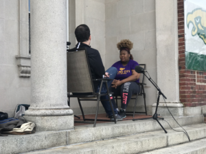 David interviews Mekhiyah about her experiences in Brooklyn and at Ben Franklin high school.